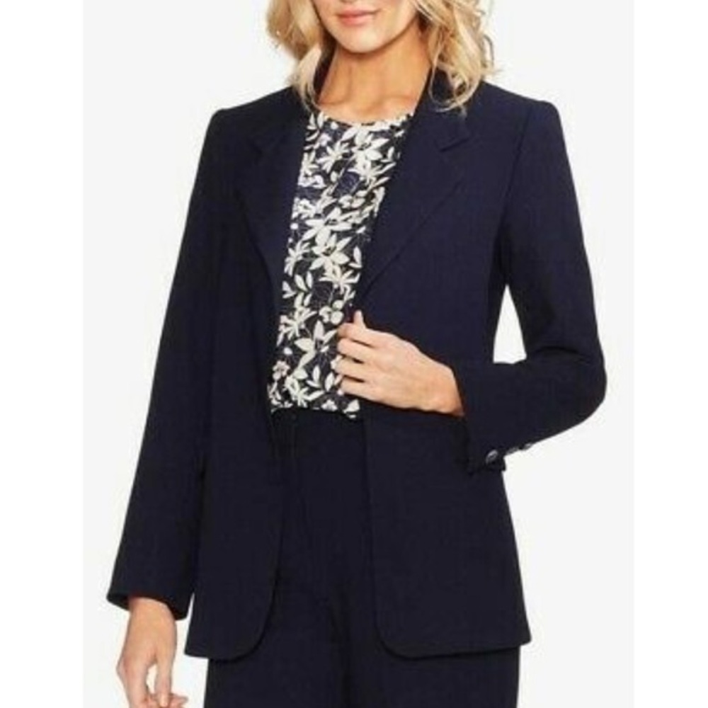 VINCE CAMUTO Etherealdawn navy open front blazer
